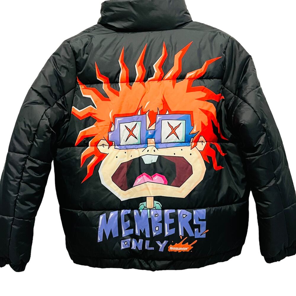 Members Only x Nickelodeon Rugrats Chuckie Reversible All Over Print Puffer Coat